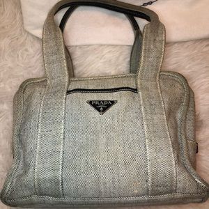 Vintage Authentic Prada Canvas Bag